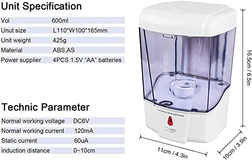 DVTEL SOAP DISPENSER INTUCTION SANITIZER AUTOMATIC HAND SANITIZER ELECTRING SANITIZER WAND SANITIZER погоден за бања