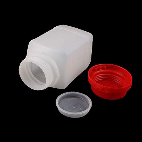 Х - DREE 500ml Пластична Црвена Капа Квадратна Широка Уста Хемиски Примерок Шише За Запечатување Шише Реагенс (Bottiglia di sigillatura