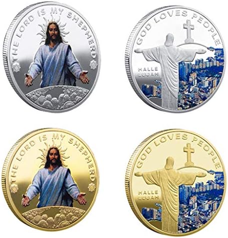 Фогун Исус Христос Религија Златна Сребрена Комеморативна Колекција На Монети Сувенир Предизвик Подарок
