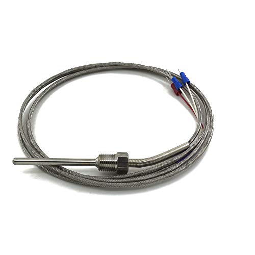 FTARP09 PT100 тип 2м метал плетенка кабел 70мм сонда глава RTD Сензор за температура на температурата