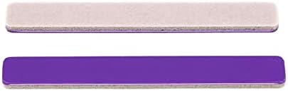 Мек Допир Бебе Песок Желка Ноктите Датотека Блок, Виолетова 220 Ронки Супер Парична казна, 5 € Инчи - 1 Парче
