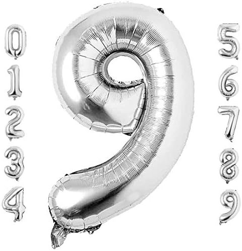 40 Инчен Голем Сребрен Број 4 Балон Екстра Голема Големина Џамбо Цифра Миларна Фолија Хелиум Балони За Роденденска Забава Прослава