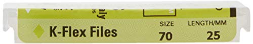 Сибронендо 15170 Handо Рака К-Флекс Датотека, 0.02 мм Конус, 25 Мм Должина, Нерѓосувачки Челик, 70 Врвот Големина, Зелена