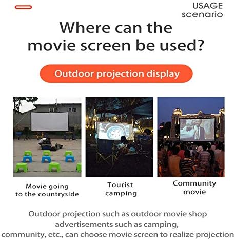 GPPZM 100/120 /150 инчен екран за проекција 16: 9 преклопни анти-безобразни преносни проектори филмови Екран 1080P 3D 4K Projector Movie