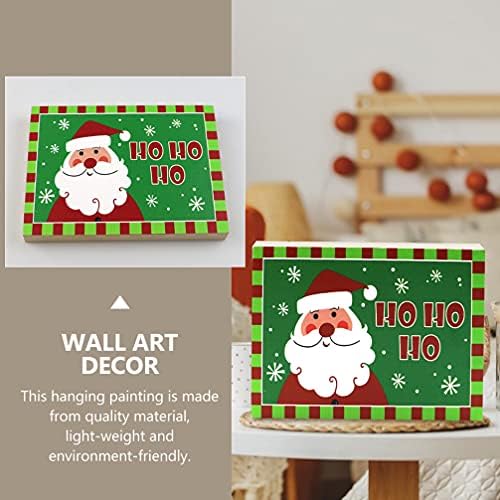 Pretyzoom Home Decoration 1PC Wallид Декоративно сликарство Божиќно домашно сликарство роман Дрвен занаетчиски декор дома