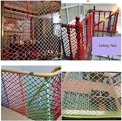 Happlignly затворен тавански боја најлон мрежа, деца јаже нето градинарска мрежа, мрежа за безбедност на игралиштето, ограда за заштита од миленичиња, мрежа за заштита н