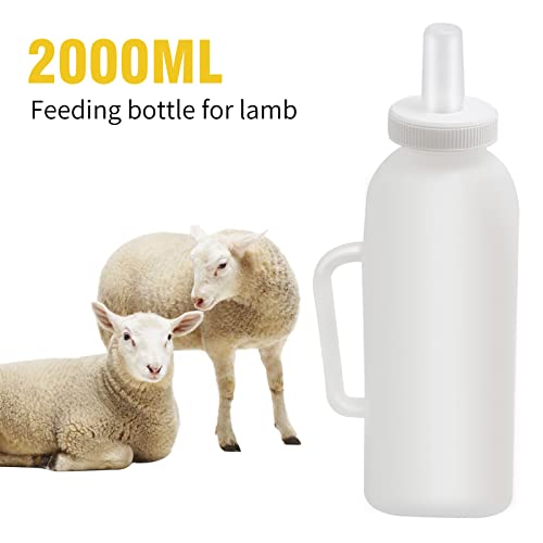 Шише За Хранење Животни ОД 2000 МЛ со 10 Брадавици Јагнешко Шише За Нега Хранење Шише Од Козјо Млеко Шише За Фидер За Млеко За Овци