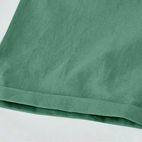 Lceенски комфорни памучни постелнини за лето, плус големина на еластични шорцеви од половината, обични шорцеви