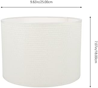 Cabilock Retro Decor Decor Drum Shade модерна табела светлосен сенка мала ламба замена на wallидни подни ламби Клип на сијалици нијанси за додатоци