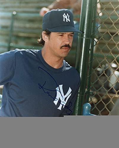 Рон Гвидри NYујорк Јанкис потпиша 8x10 фотографија со JSA COA - Автограмирани фотографии од MLB