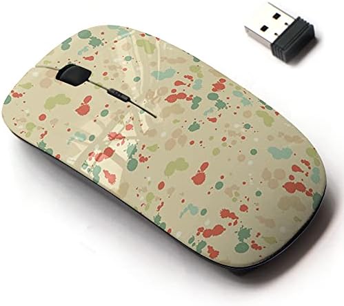 2.4 G Безжичен Глушец Со Симпатична Шема Дизајн За Сите Лаптопи и Десктоп Компјутери Со нано Приемник - боја место