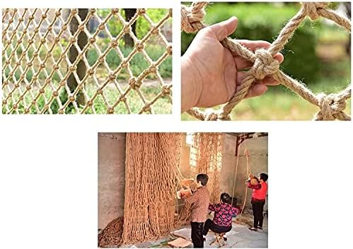 Безбедност на детето нето коноп јаже карго нето, отворено конструкција на изолација мрежа, мрежна градина за градина, детска јаже