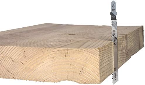 Bosch T144DP 5-парчиња 4 во. 6 TPI прецизност за дрва t-shank jig saw blades