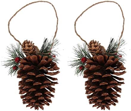 Орнаменти на природноста на Амосфун, Божиќни бор конуси украси природни пинекуни со жица за време