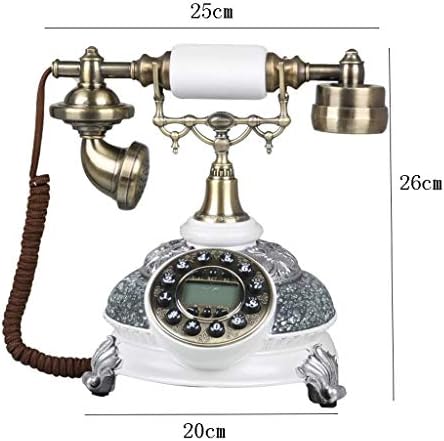 KLHHG Телефони и додатоци Телефонска машина Дневна соба Античка телефонска спална соба креативна ретро фиксна телефонска мода ротирачка машина за бирање