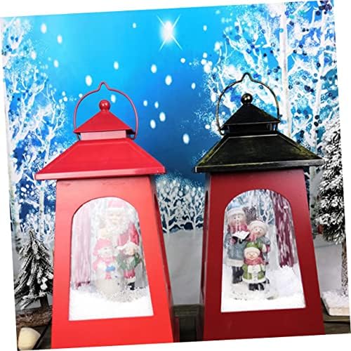 HOEMET Musical Snow Globe LED FENTERNS CHIRTMAS Decor Decor Snow Music Box Божиќ Осветлен снег Глобус XMAS Lantern Decor Decorning