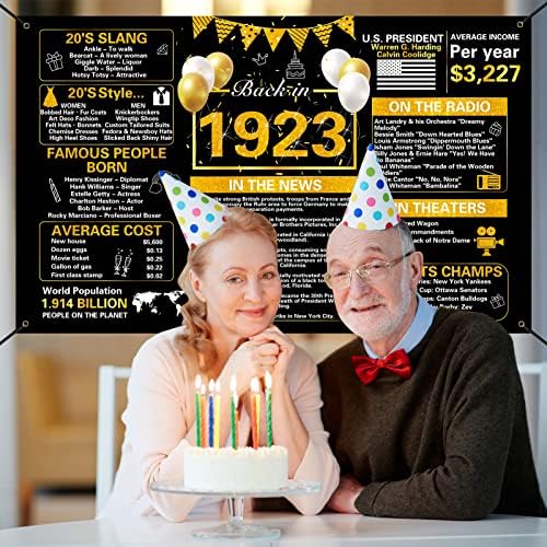 Креници Црно Злато 100-Ти Роденденски Украси, Гроздобер Уште Во 1923 Година Банер За Роденденска Позадина, Големи 100 Роденденски Годишнини