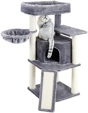 Тоту Мулти-Ниво Мачка Дрво Игра Куќа Алпинист Активност Центар Кула Хамак Кондо Мебел Гребење Пост За Мачиња