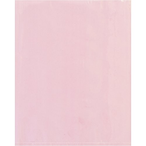 Анти-статички рамни поли поли торби, 6 x 12, розова, 1000/случај