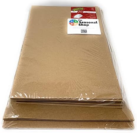 Сезонските продавници 10 пакувања разновидни кутии за обвивки за подароци Крафт со капаци - густа кутии за облека со сија тежина кафеава