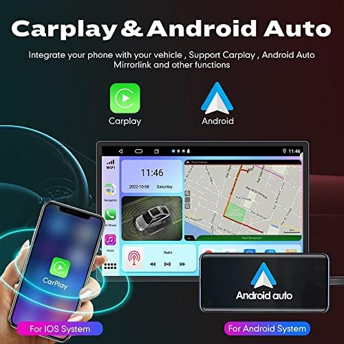WOSTOKE 13.1 Андроид Радио CarPlay &засилувач; Андроид Авто Авторадио Автомобил Навигација Стерео Мултимедијални Плеер GPS Екран НА