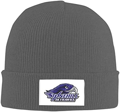 Парндеок Стоунхил колеџ лого Унисекс Возрасна плетена капа капа за мажи за мажи, топло душка капа за капа