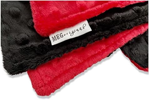 Мег оригинално црвено и црно минки, бебе, ќебе, унисекс/родова неутрална, 1327 година