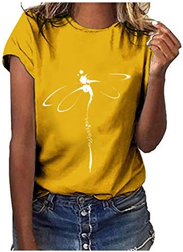 Уикнх тинејџерска маица маица со кратки ракави екипаж меки трендовски ламји со летен кошула на Клајс Клајс Клајс