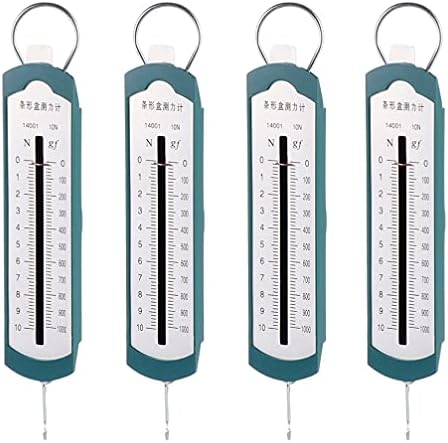 Toyandona 4PCS Push Push Putrice Precision Gauge 10N динамометар не'рѓосувачки челик пролетен тестер метар 21x4x3cm