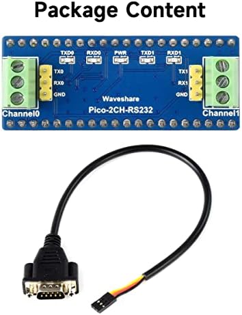 Waveshare 2-канален модул RS232 за Raspberry Pi Pico SP3232Een Transcessiver UART на RS232