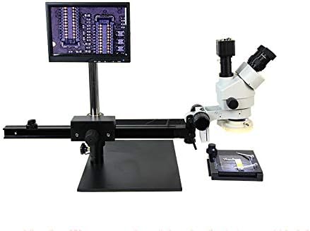 Хуанју Дигитален Бинокуларен Микроскоп СО Долга Рака LED Светлина Континуирано Зумирајте Микроскоп СО VM ОД 7X ДО 45X и ЕМ ОД