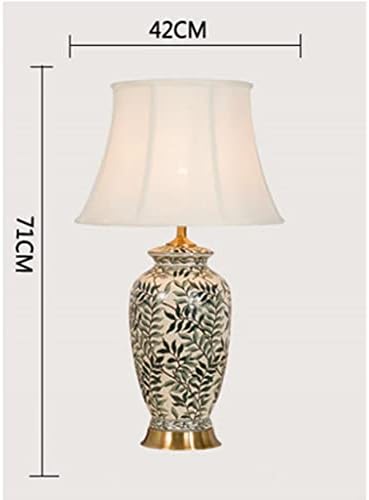 LELL LELS PASTOSTAL керамички ткаенина LED E27 Table Lamp за дневна соба Студија за спална соба