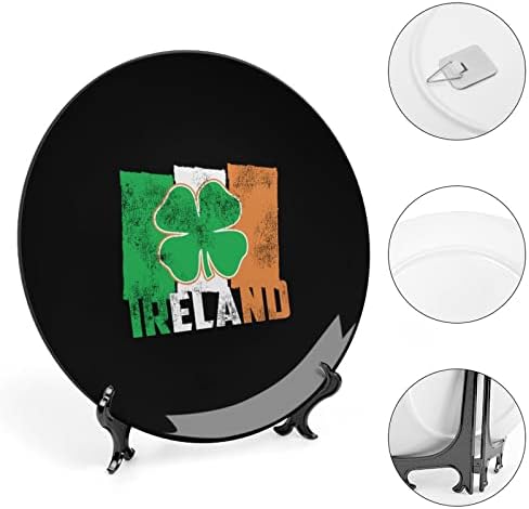 Ирско знаме гроздобер коска Кина Декоративна чинија со приказ Слатка за кутии за подароци за подароци