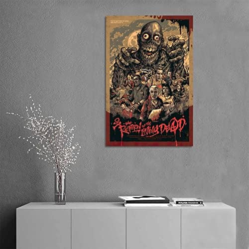 Uzs Враќање на живеење мртов хорор филм платно уметнички постер и wallидна уметност печати модерни семејни спални украси постери 12x18inch