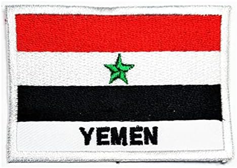 Кленплус 3 парчиња. 1. 7Х2, 6 ИНЧИ. Земја Јемен Знаме Лепенка Национално Знаме Закрпи ЗА Сам Амблем На Костими Униформа Тактичка Воена Везена