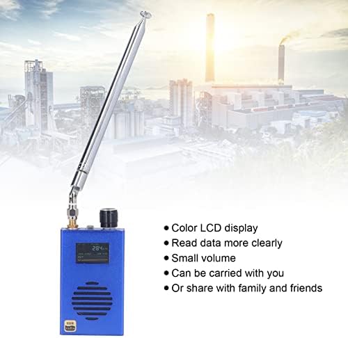 Xtevu SI4732 приемник Преносно радио w/алуминиумска легура, сина боја, ЛЦД дисплеј, голема ла-батерија, кратко бранови/FM/AM за