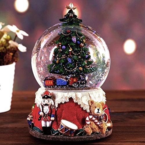 Музичка кутија со смола GKMJKI креативни и практични украси Божиќна музичка кутија елката музичка кутија