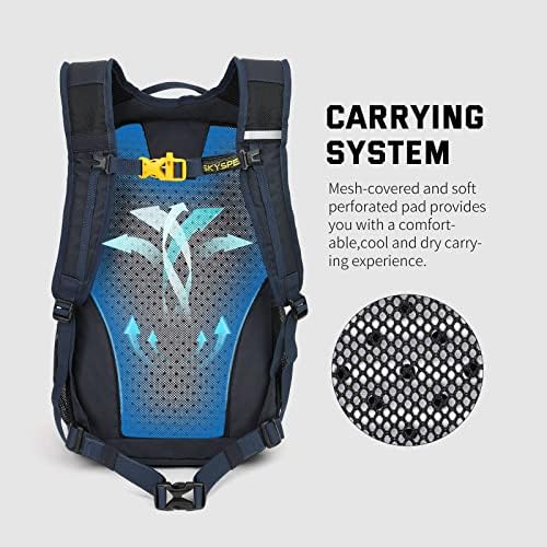 Skysper мал ранец за пешачење, 20L лесни ранец за патувања водоотпорен пешачки пакет за жени мажи