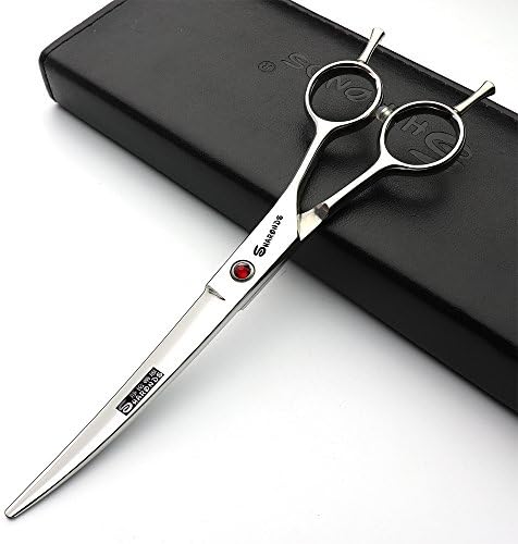 7 инчен стилист за коса ножици алатки Микро-свиткани ножици за сечење на главата и ножици за разредување
