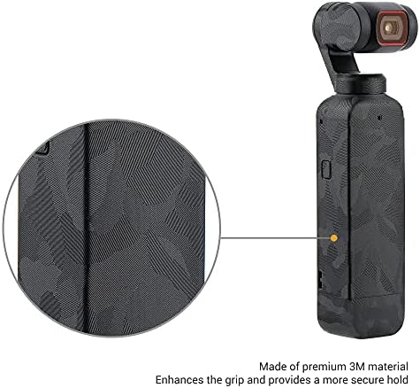 Kiorafoto анти-кора од анти-пила за заштитен заштитник на кожата за заштита на кожата DJI OSMO Pocket 2 Pocket2 Рачен декорација на камера