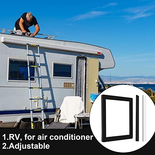 2 Поставете 14 инчен кампер RV покрив за климатик комплет за заптивки RV Air Clarmater Замена на самостојна лепила за заптивка и