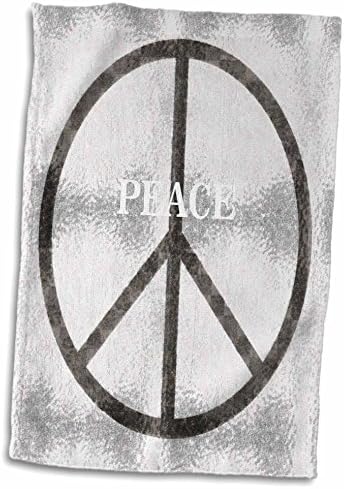 3drose Флорен Шеесетти години - Симбол за мирот на сребрен метал од шеесеттите години - крпи