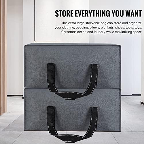 Голема Торбичка За Складирање Со Патент 2 Пакет, Тешки Патни Торби За Складирање, Кутии За Подвижни Материјали Со Рачки, Кеси За