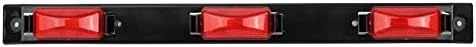 Делсам 17 Инчен Црвен Камион Приколка Идентификација Светлина Бар 3-Светлина Водоотпорен Запечатени Led Приколка Светлина Бар 12v