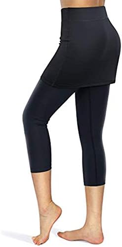 Беспрекорни хеланки здолништа со џебови тенис еластични каприци жени јога здолништа спортски хеланки јога панталони плус големина