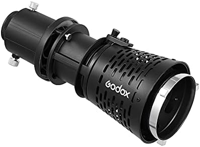 Godox SA-17 Bowens Mount Adapter со Godox SA-P Проекција приврзаност + SA-06 Iris diaphragm + SA-09-001 Gobo Set + SA-10 Gobo Set држач