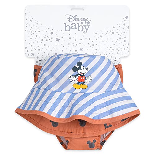 Поставете капа за корпи за глувци на Дизни Мики и пелена поставена за бебе, со големина 18-24 месеци