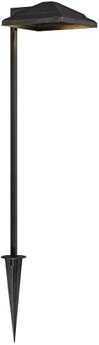 Textон Тимберленд басет текстурирана црна 8-парчиња LED патека и сет на светло на самото место