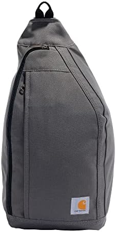 Ранец на кархарт моно прашка, торба со унисекс крстосница за патување и пешачење, сива боја