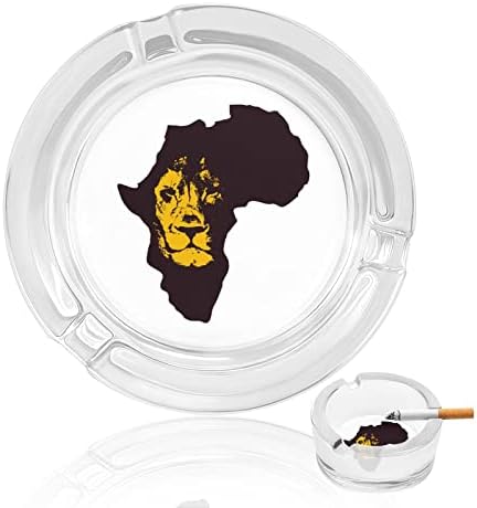 Африка мапа со лавоно стакло пушење цигари цигари цигари за држач за таблички за пепел за затворено на отворено